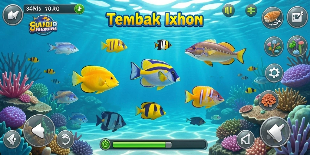 Screenshot gameplay Tembak Ikan 34R yang seru dan menarik.