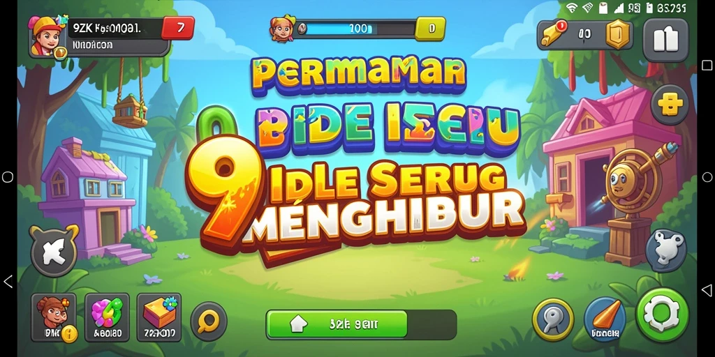Screenshot gameplay <strong>9ZK</strong> menampilkan area produksi dan karakter aktif.