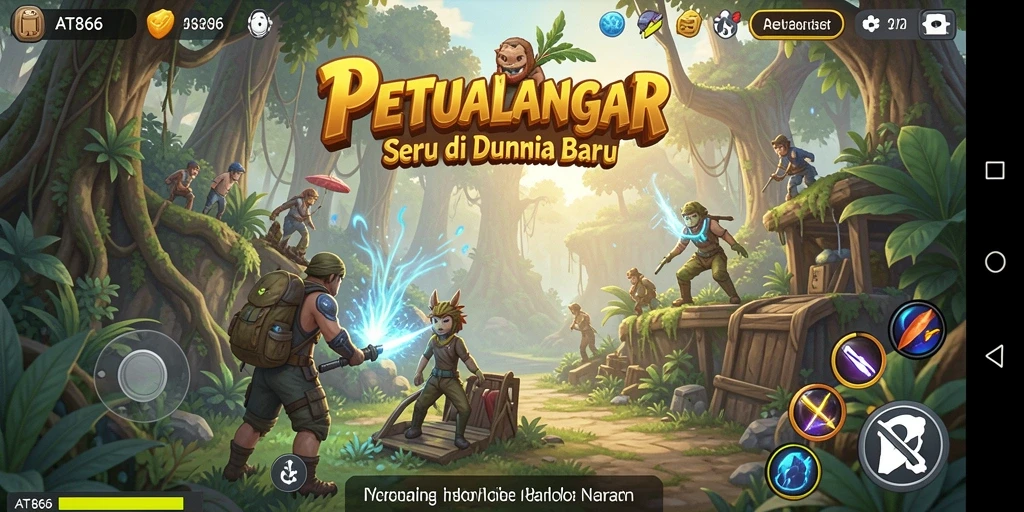 Gameplay seru AT866 yang menampilkan eksplorasi dunia penuh petualangan.