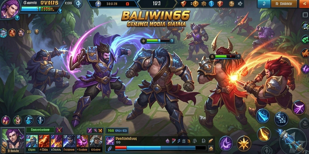 Tampilan seru pertarungan tim di BALIWIN66.