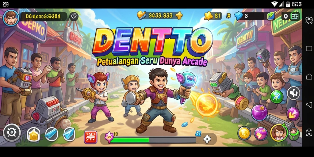 Screenshot DENTOTO menampilkan aksi gameplay yang dinamis dan seru.