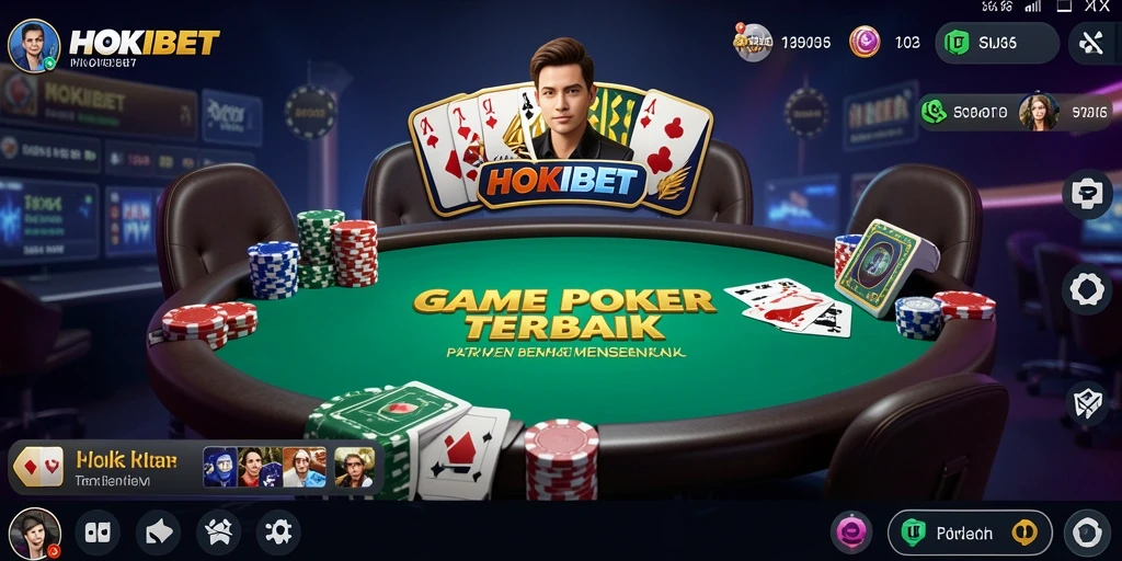 Tangkapan layar HOKIBET menampilkan aksi seru dalam permainan Poker.