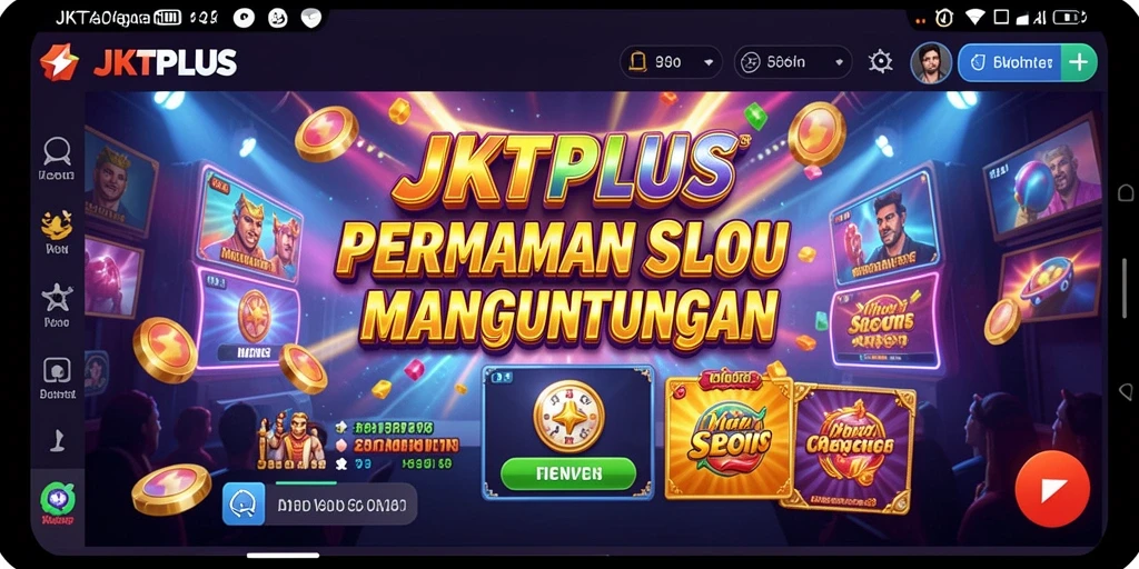 Tampilan gameplay JKTPLUS yang menarik dan penuh warna.