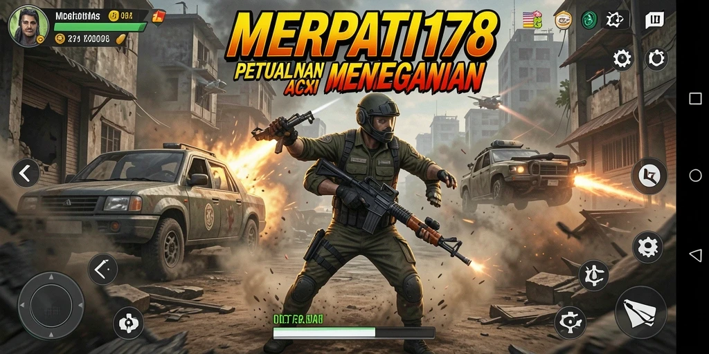 Tampilan menegangkan gameplay di MERPATI178.