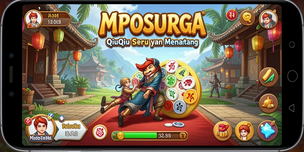 Screenshot MPOSURGA menunjukkan keseruan gameplay QiuQiu.