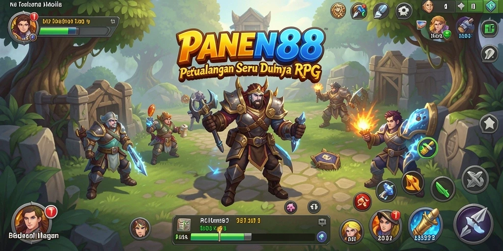 Screenshot utama menggambarkan aksi seru dalam PANEN88.
