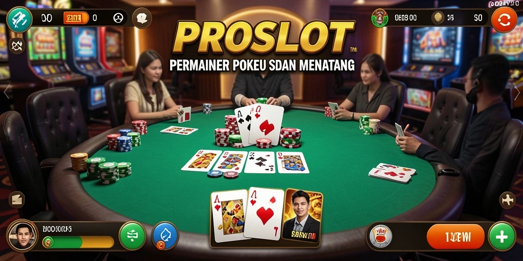 Screenshot gameplay poker mendebarkan di PROSLOT.